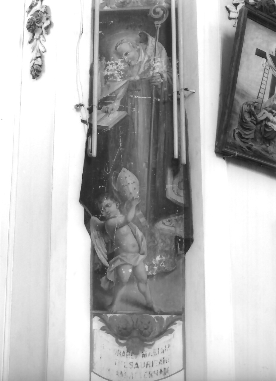 Sant'Agostino (dipinto, elemento d'insieme) di Zimatore A (fine/inizio secc. XIX/ XX)