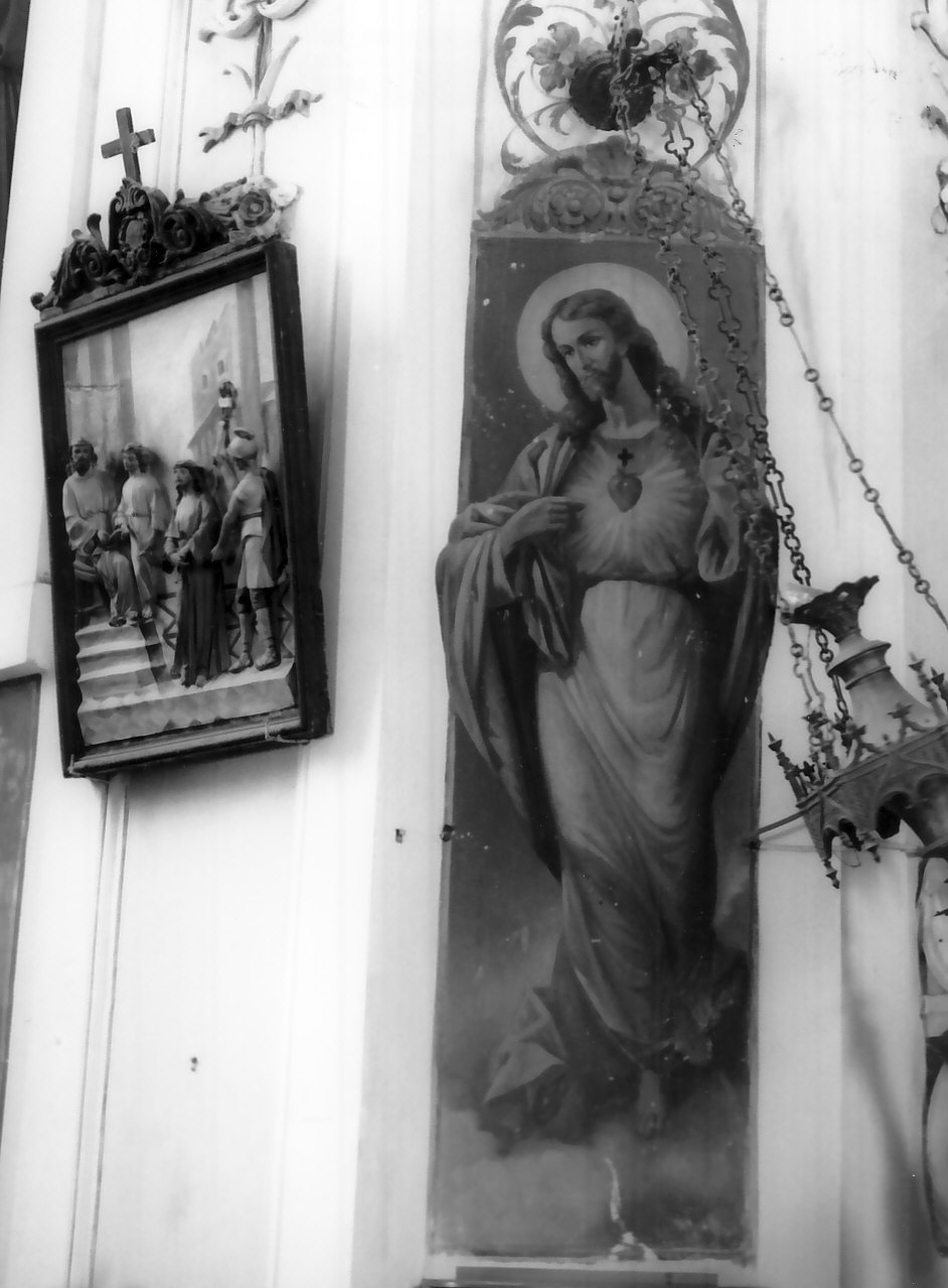 Sacro Cuore di Gesù (dipinto, elemento d'insieme) di Zimatore A (fine/inizio secc. XIX/ XX)