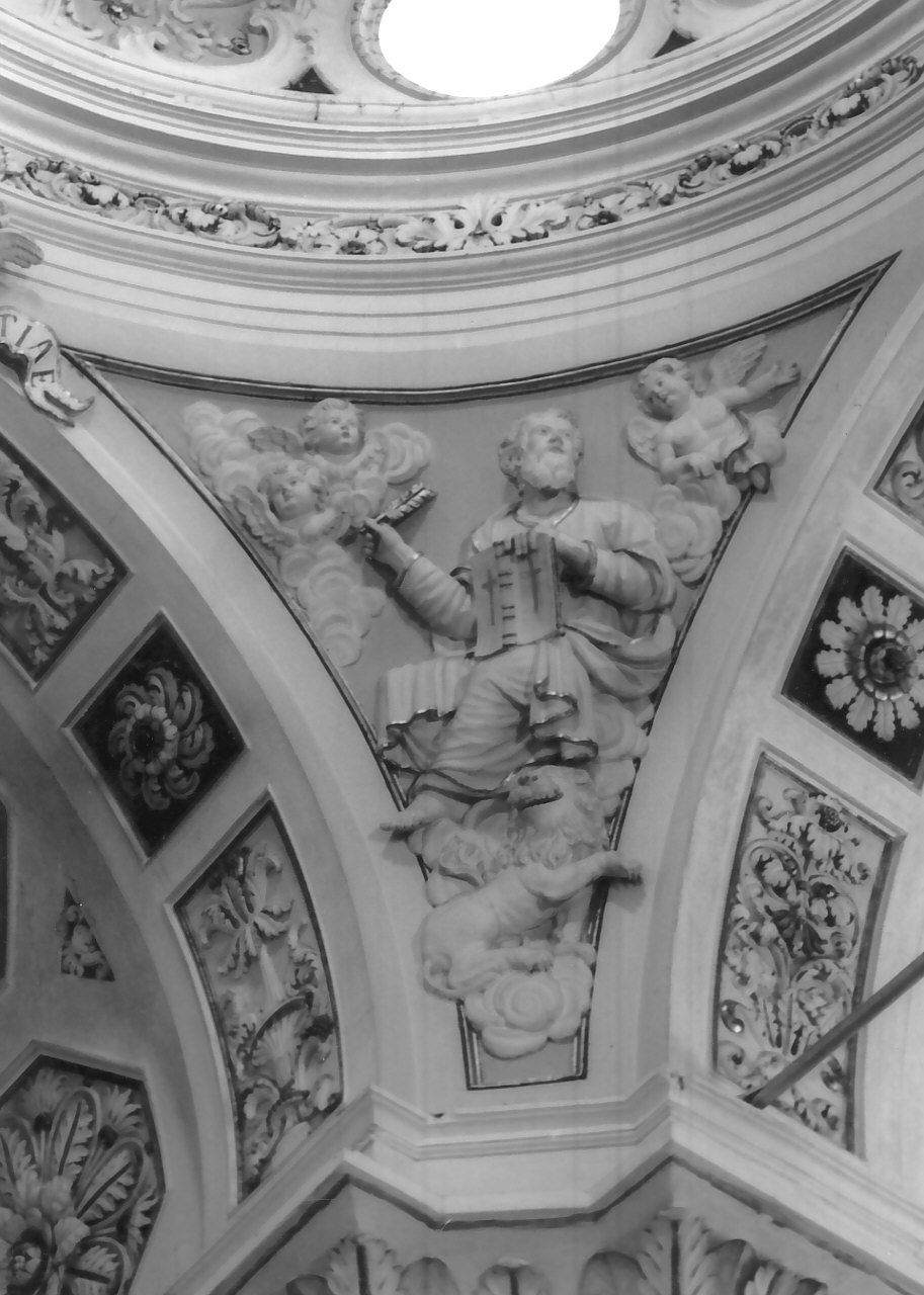 San Marco Evangelista (decorazione plastica, elemento d'insieme) di Barillari Michele (sec. XIX)