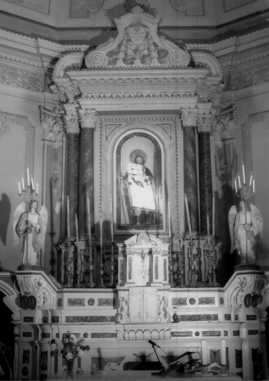 altare maggiore, opera isolata - bottega Italia meridionale (fine/inizio secc. XVIII/ XIX)