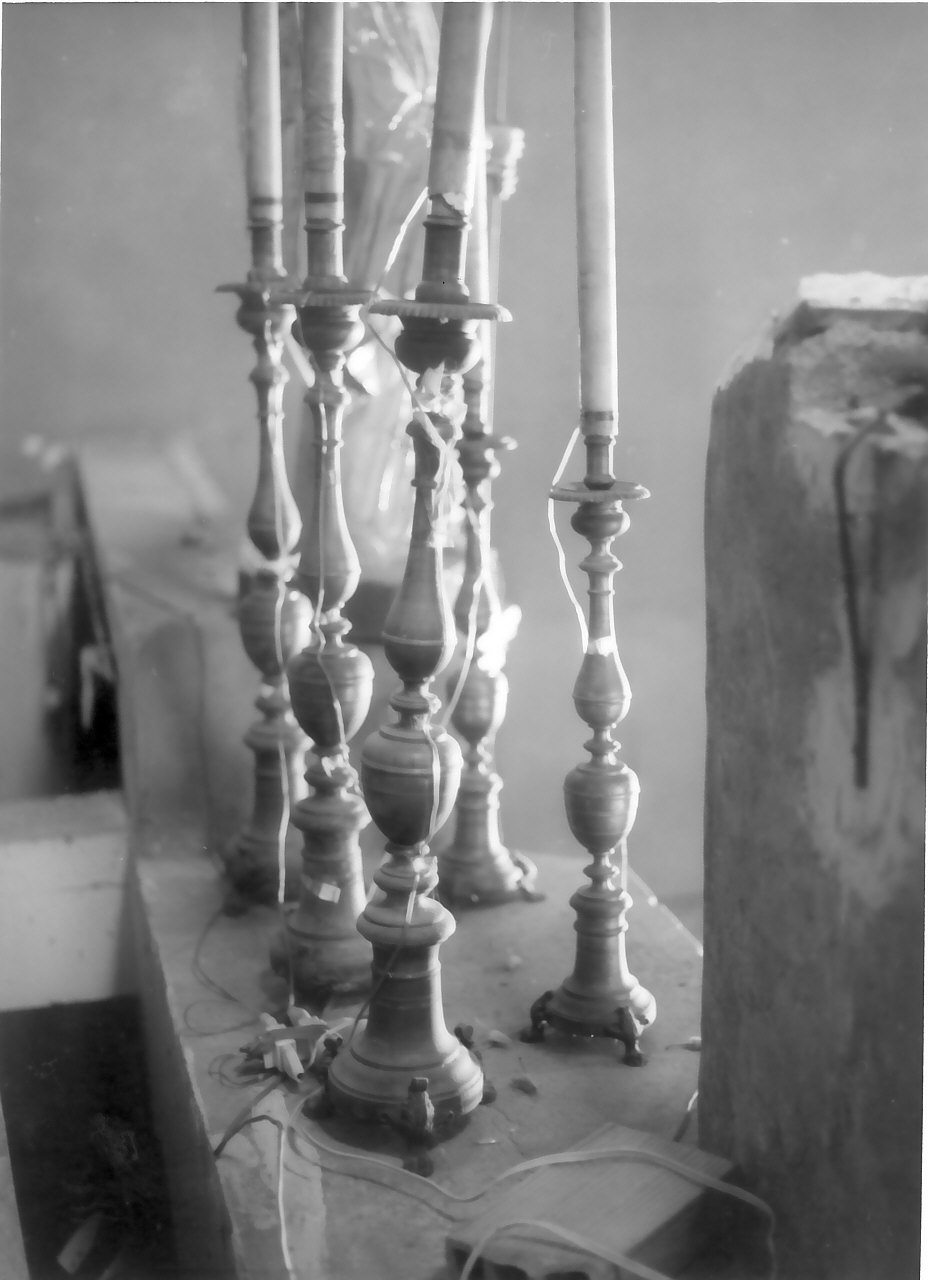 candelabro, serie - bottega Italia meridionale (sec. XIX)