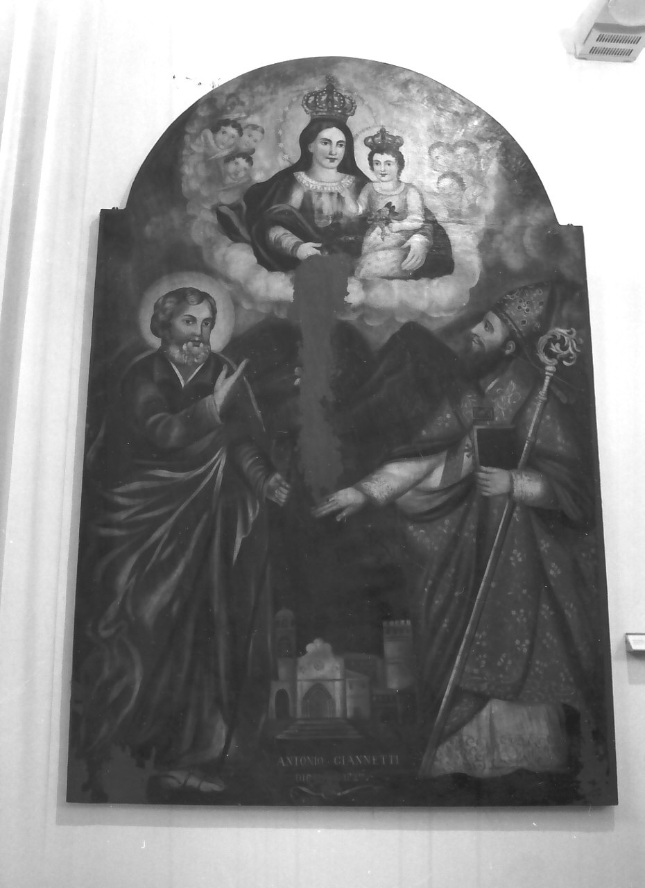 Sacra Famiglia (dipinto, opera isolata) di Giannetti Antonio (sec. XIX)
