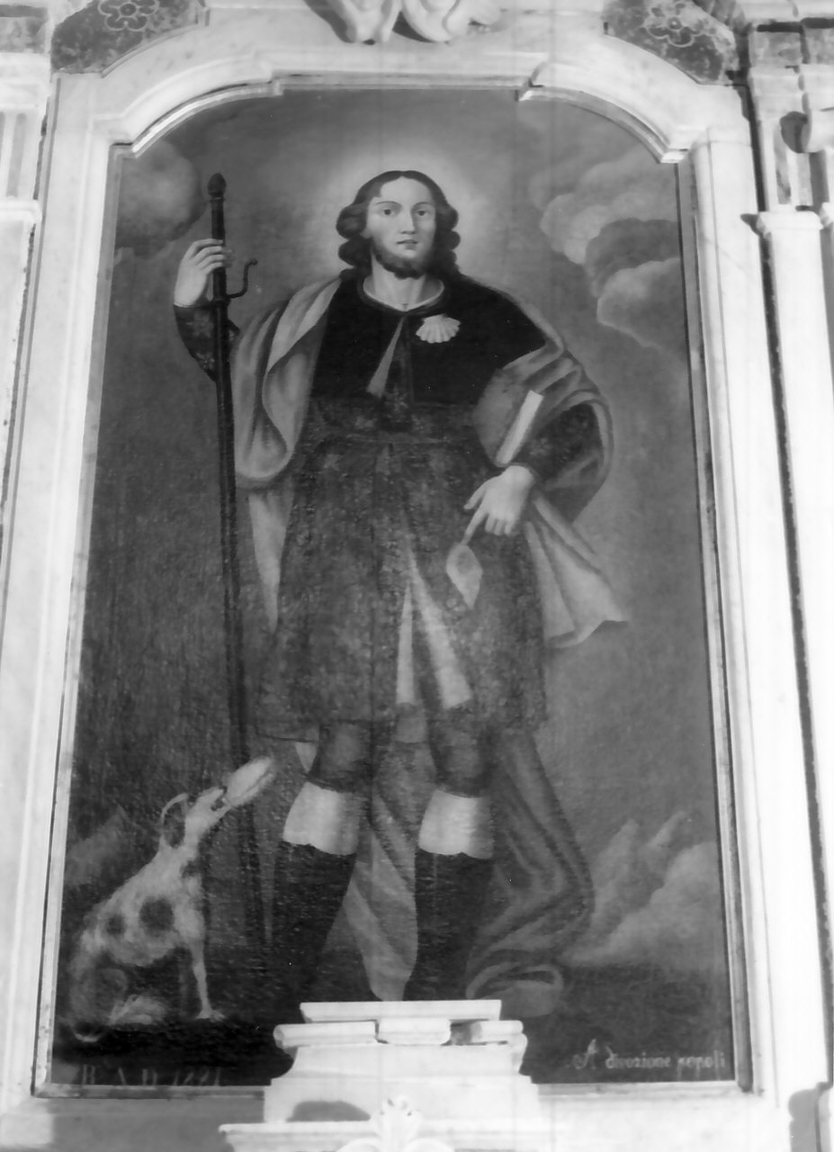 San Rocco (dipinto, opera isolata) - ambito Italia meridionale (sec. XIX)