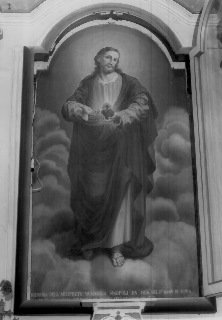 Sacro Cuore di Gesù (dipinto, opera isolata) di Ceravolo Francesco (sec. XIX)