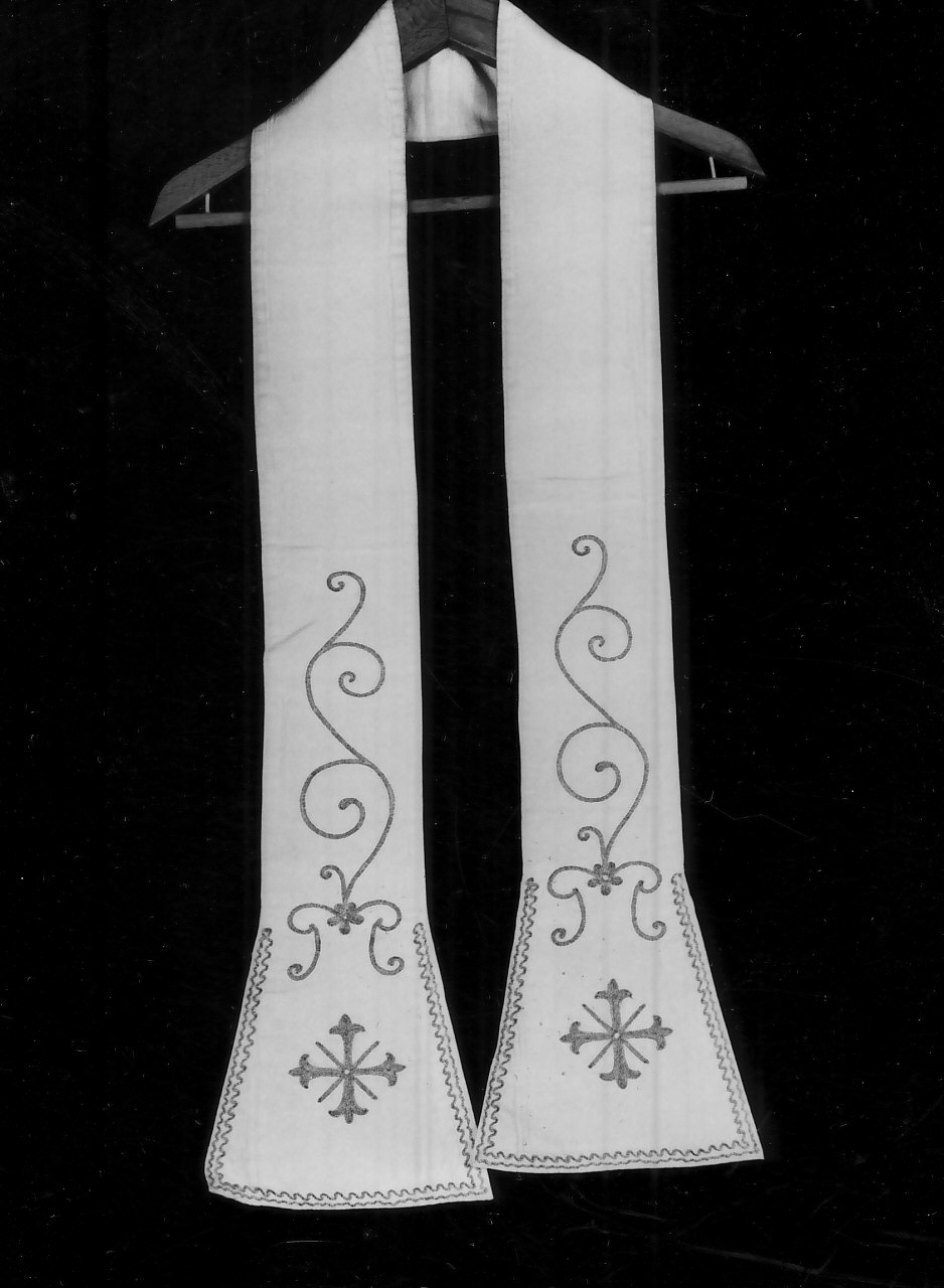 stola - diaconale, opera isolata - manifattura calabrese (primo quarto sec. XX)