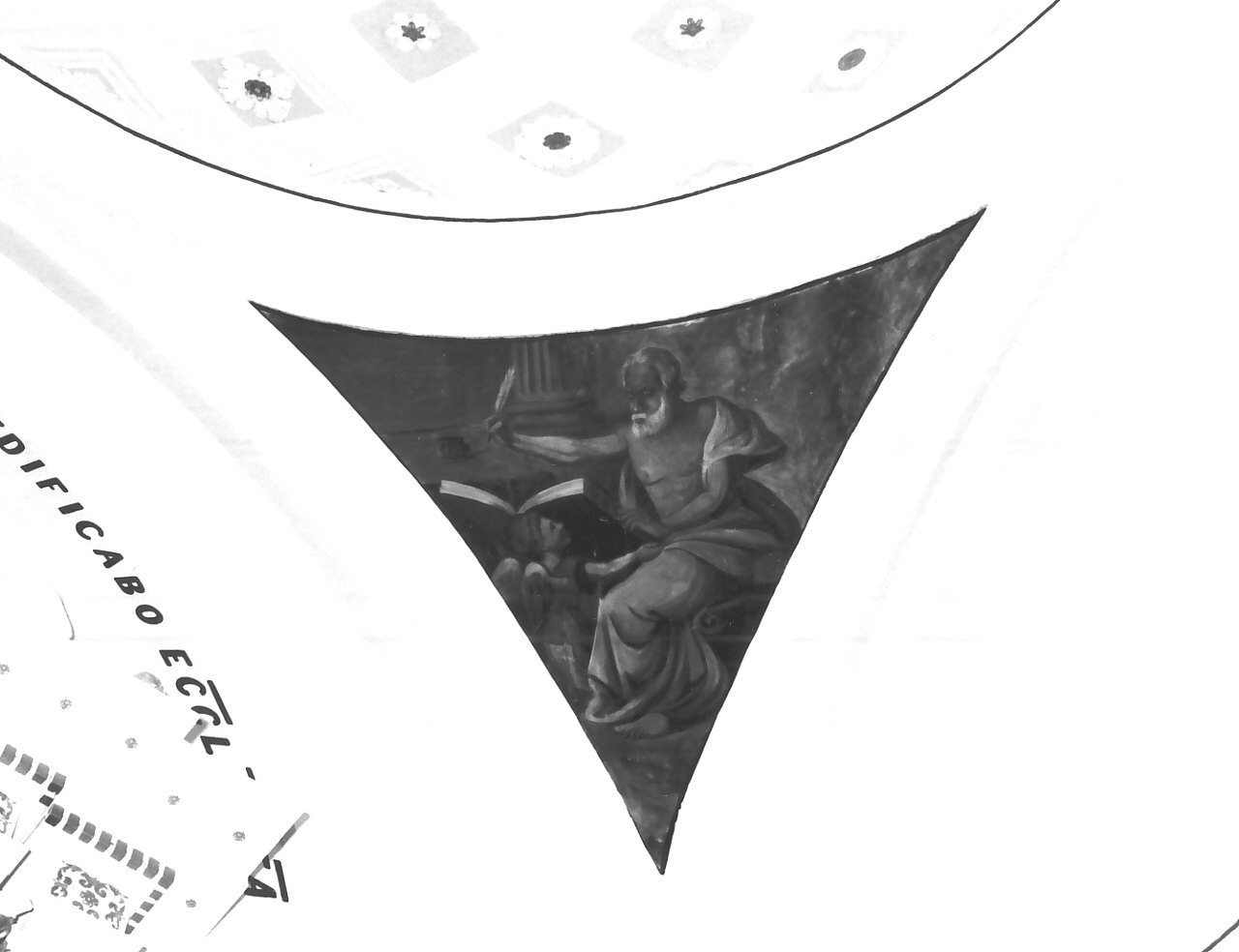 San Matteo Evangelista (dipinto, elemento d'insieme) - ambito Italia meridionale (seconda metà sec. XIX)