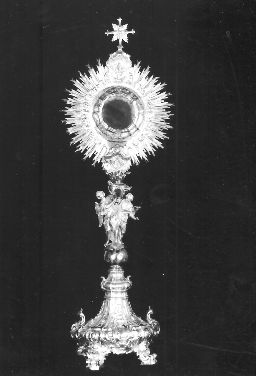 ostensorio - a raggiera, opera isolata di Prizzi Angelo (secc. XVIII/ XIX)