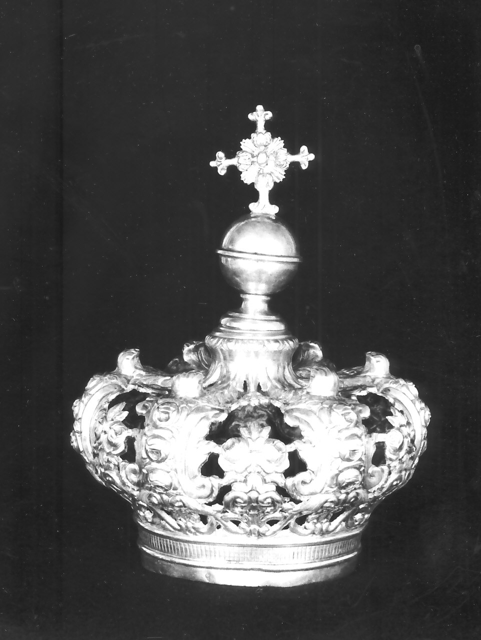 corona da statua, opera isolata - bottega napoletana (sec. XIX)