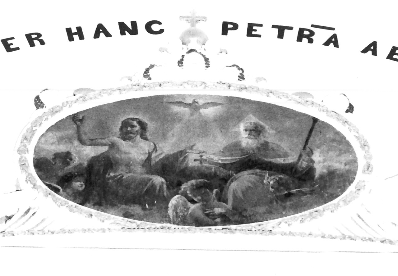 Trinità (fastigio d'altare, opera isolata) - bottega Italia meridionale (seconda metà sec. XVIII)