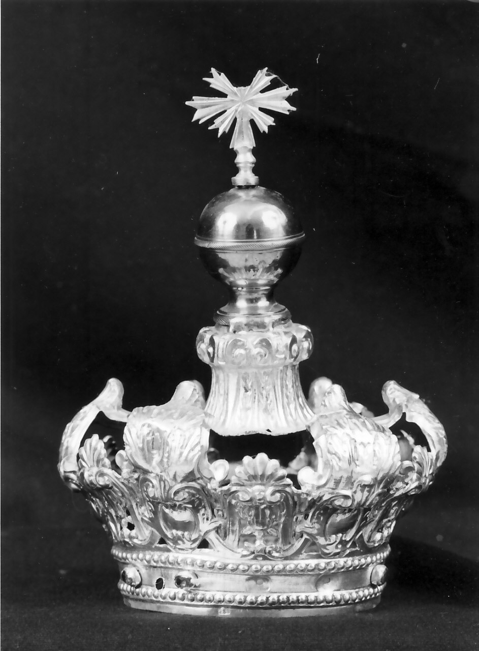 corona da statua, opera isolata - bottega Italia meridionale (sec. XIX)