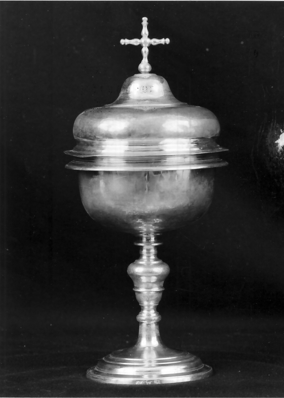 pisside, opera isolata - bottega napoletana (fine sec. XVII)