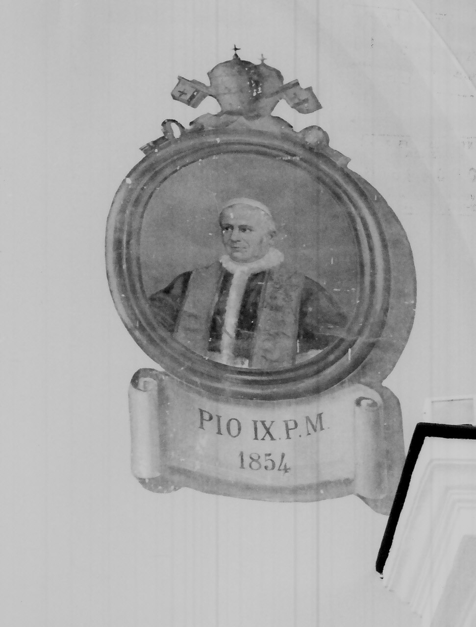 ritratto di papa Pio IX (dipinto, opera isolata) - ambito Italia meridionale (sec. XIX)