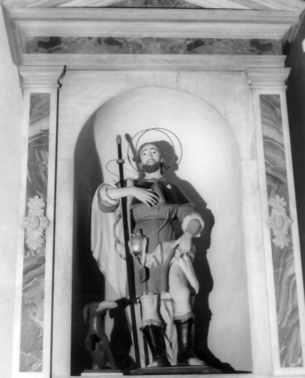 San Rocco (statua, opera isolata) - bottega Italia meridionale (sec. XIX)