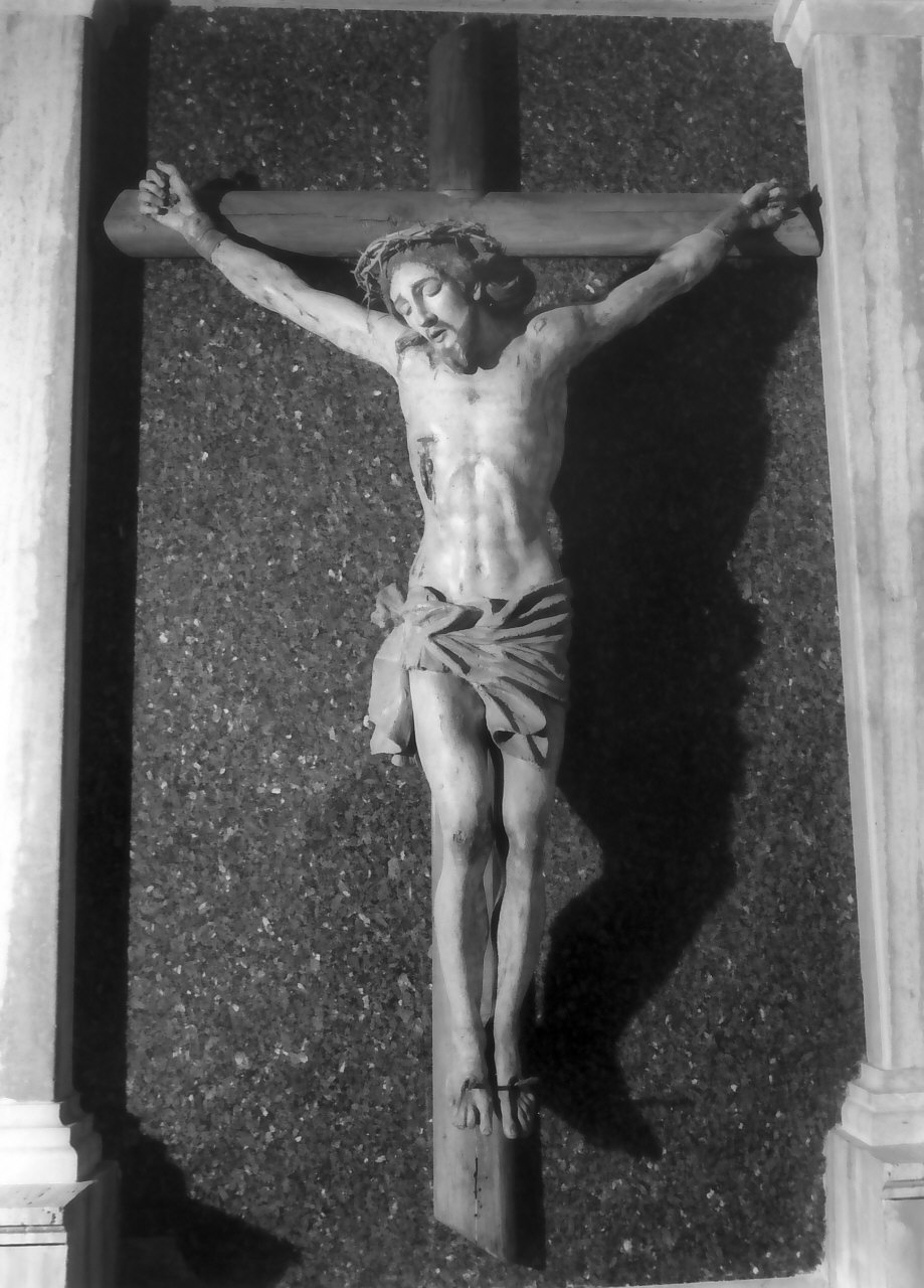 crocifisso, opera isolata - bottega Italia meridionale (sec. XVII)