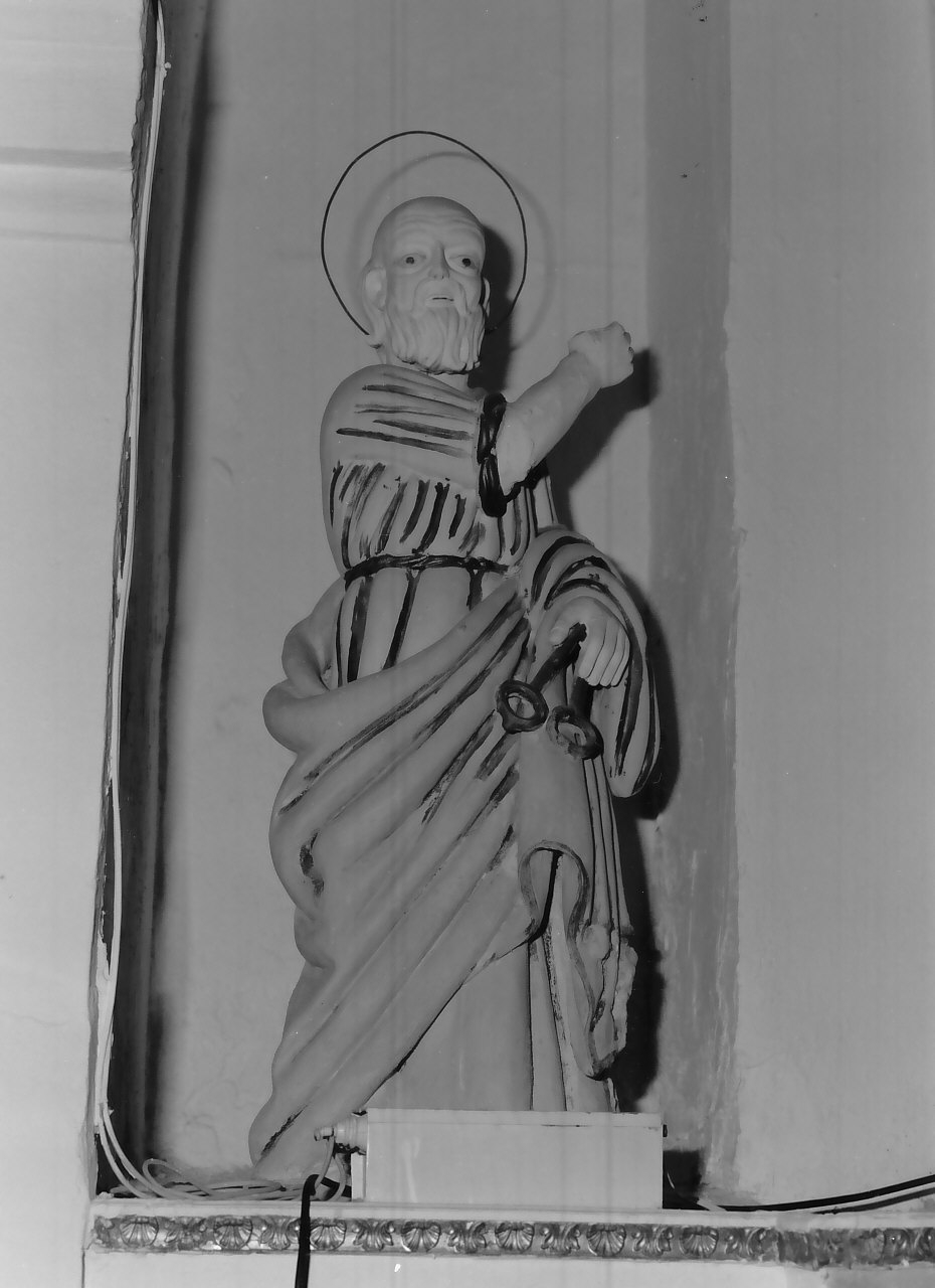 San Pietro Apostolo (statua, opera isolata) - bottega calabrese (sec. XIX)
