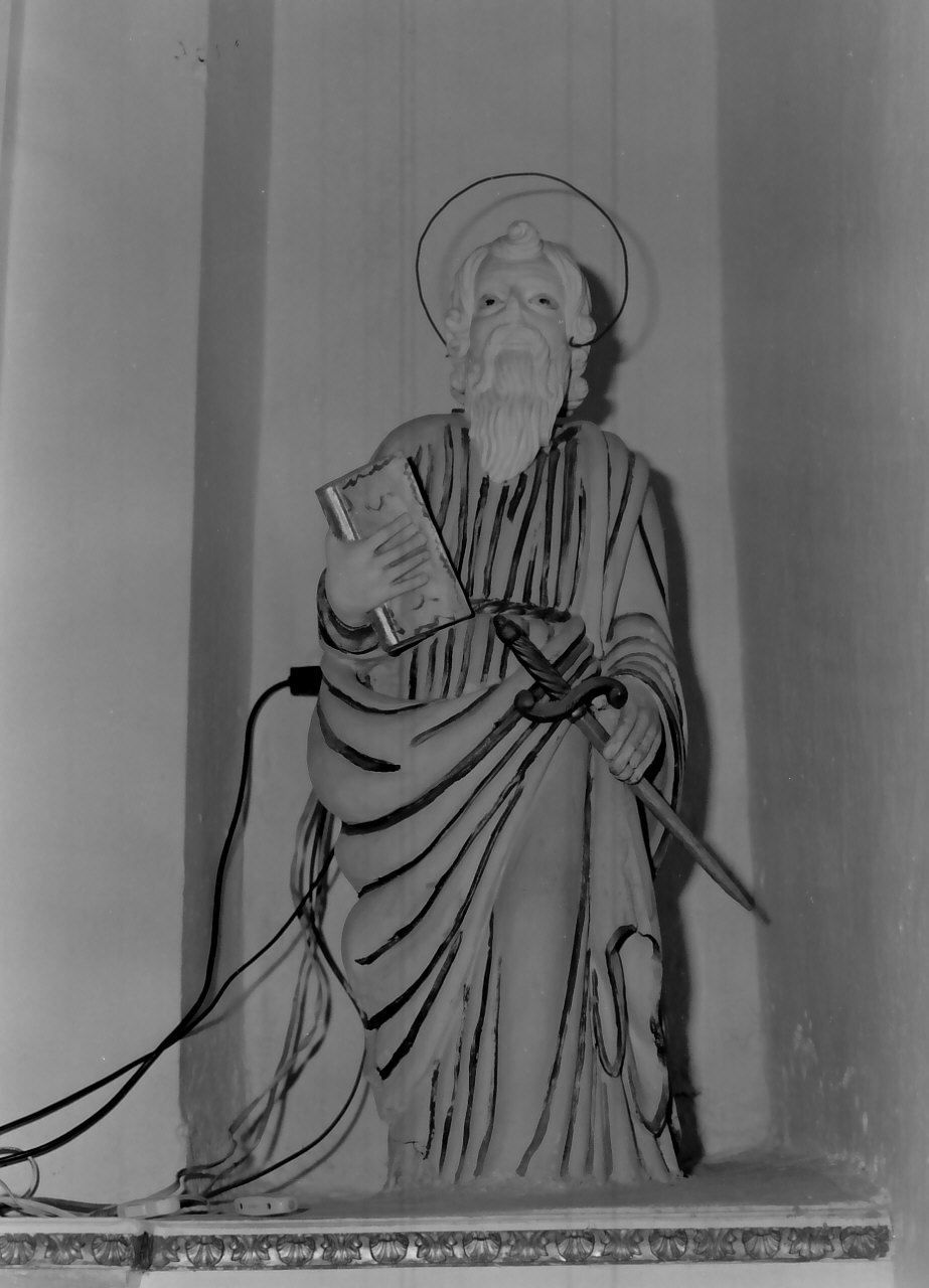 San Paolo Apostolo (statua, opera isolata) - bottega calabrese (sec. XIX)