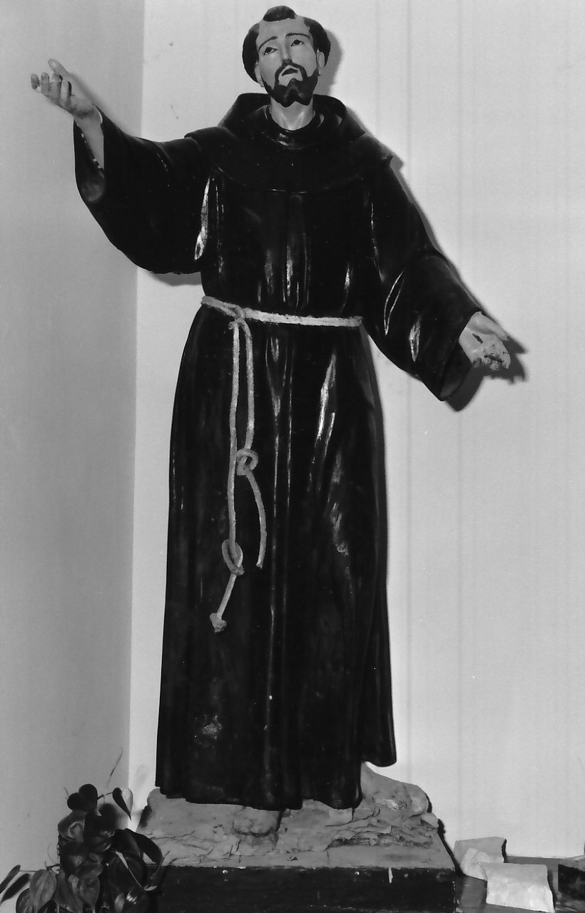 San Francesco d'Assisi (statua, opera isolata) - bottega calabrese (inizio sec. XX)
