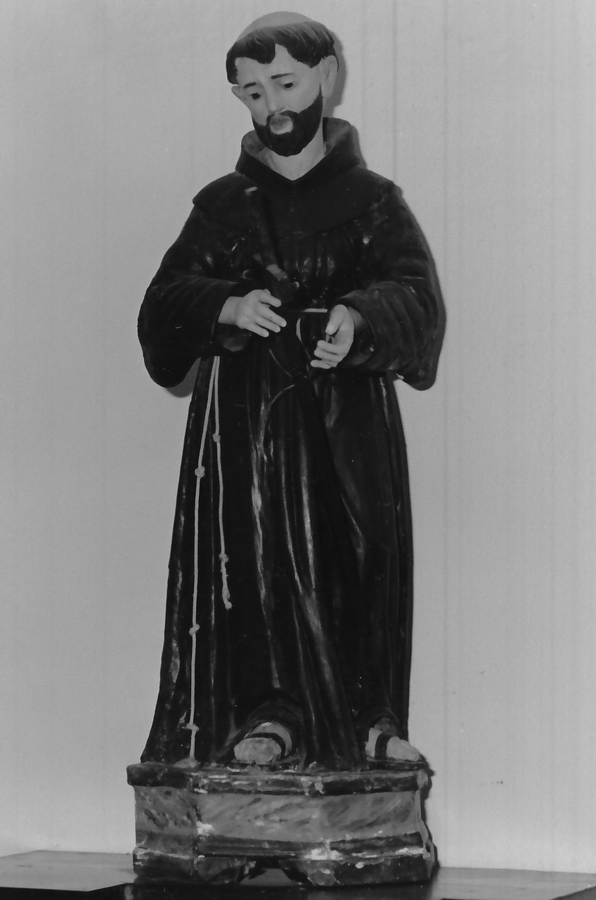 San Francesco d'Assisi (statua, opera isolata) - bottega calabrese (sec. XIX)