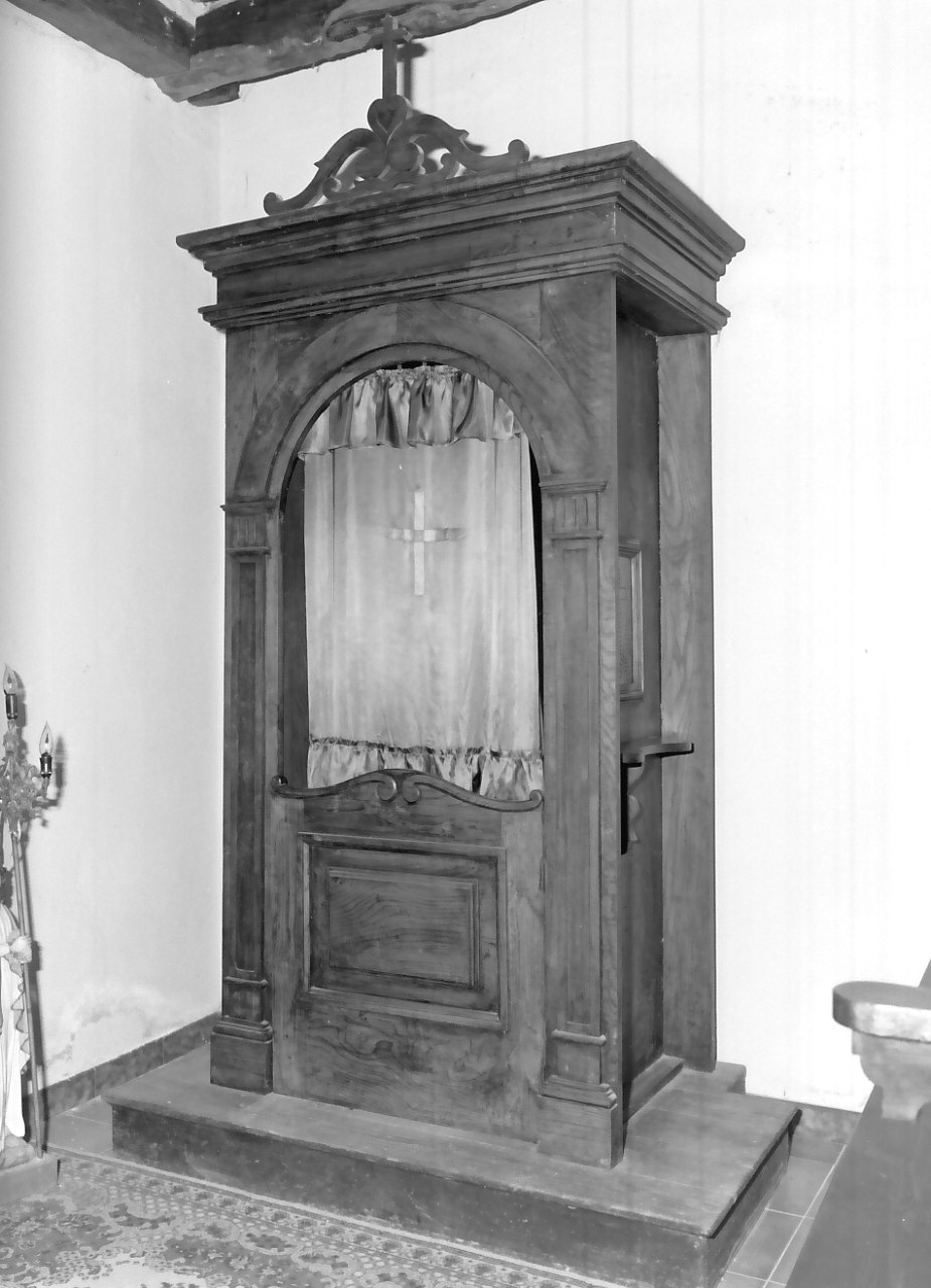 confessionale, opera isolata - bottega calabrese (fine/inizio secc. XIX/ XX)