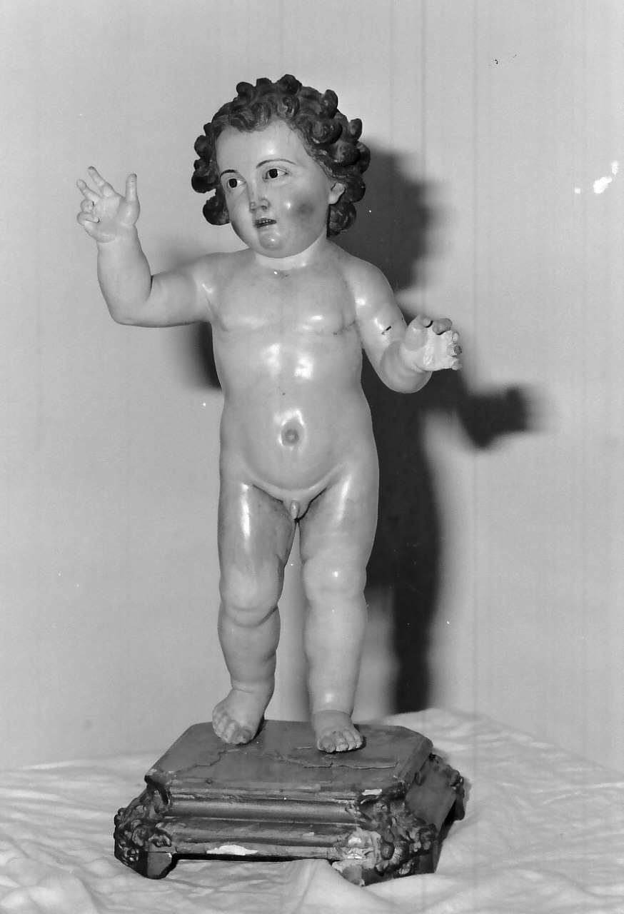 Gesù Bambino benedicente (statua, opera isolata) - bottega Italia meridionale (sec. XVIII)