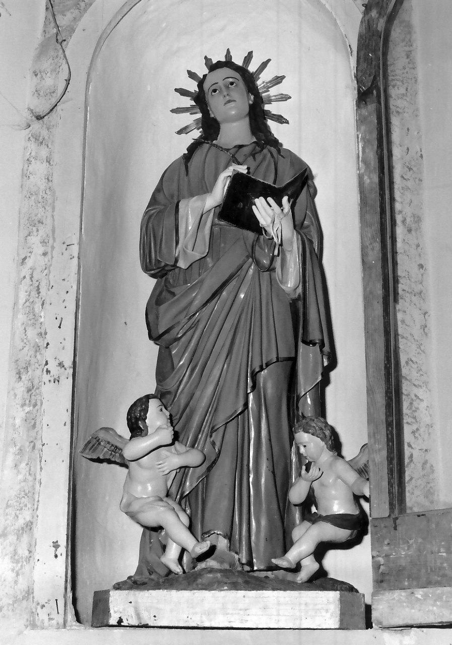 San Giovanni Evangelista (statua, opera isolata) - bottega calabrese (sec. XIX)