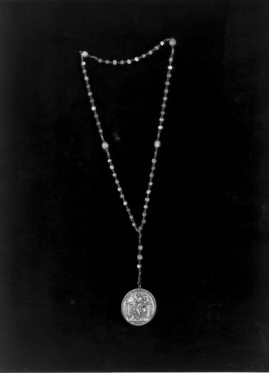corona del rosario, opera isolata - bottega Italia meridionale (sec. XIX)