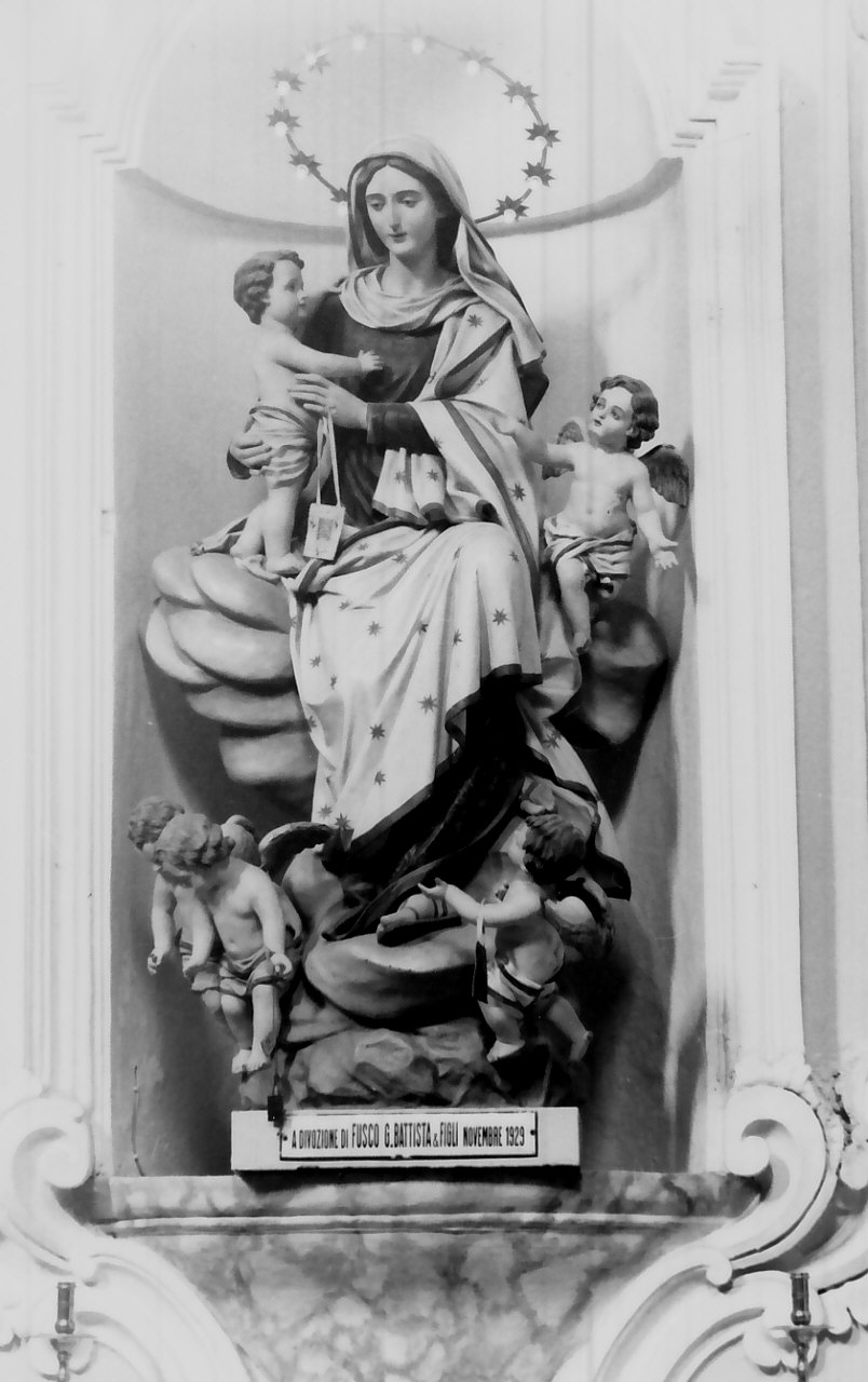 Madonna del Carmelo (statua, opera isolata) - bottega Italia meridionale (metà sec. XIX)