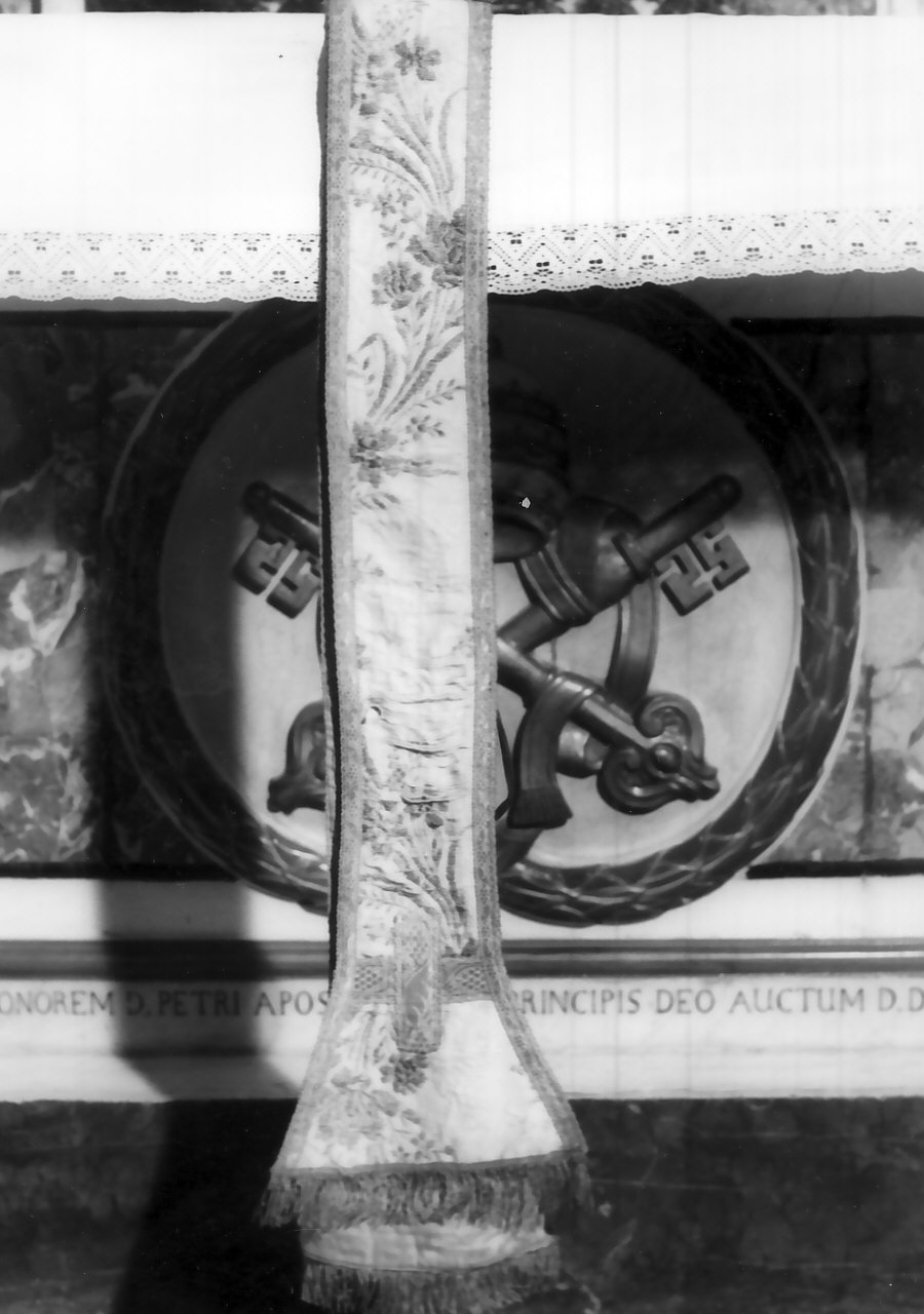 stola, elemento d'insieme - manifattura calabrese (sec. XIX)