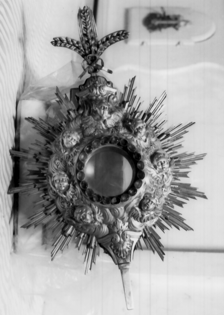 ostensorio - a raggiera, opera isolata di Pane Gennaro (sec. XIX)