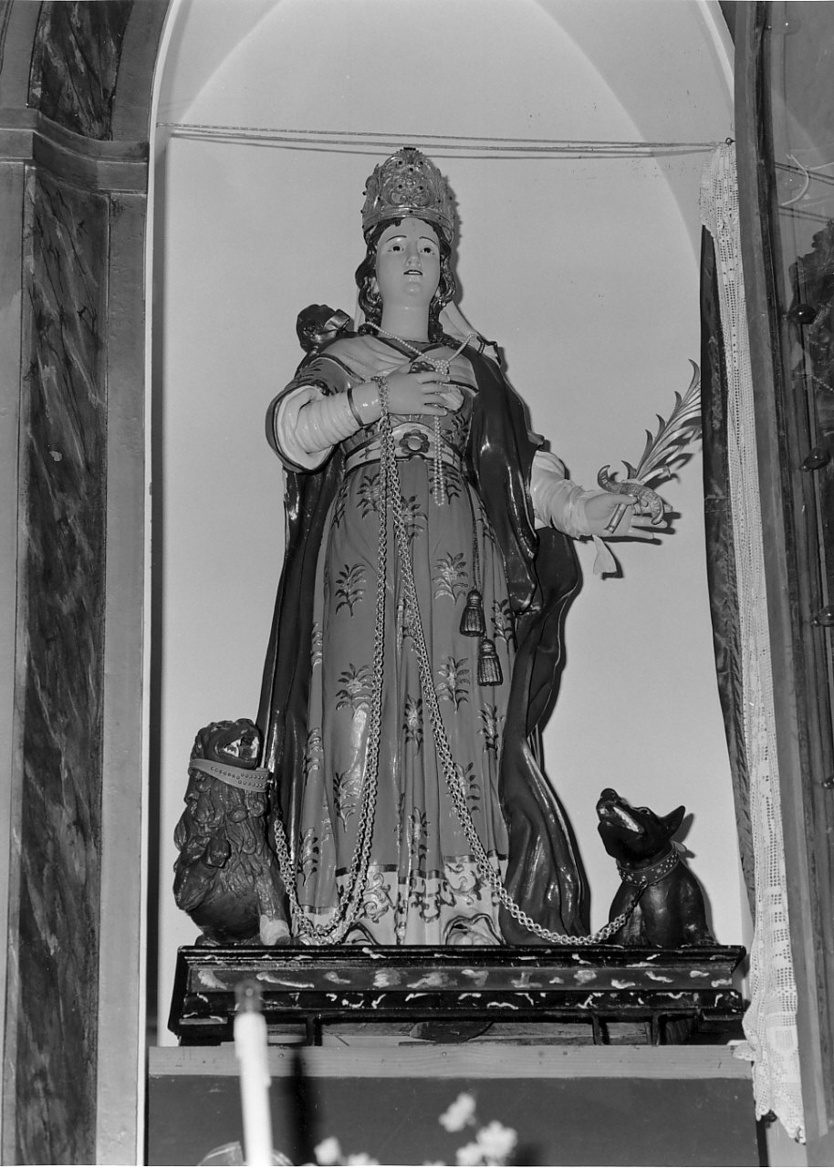 Santa Domenica (statua, opera isolata) - bottega Italia meridionale (inizio sec. XIX)