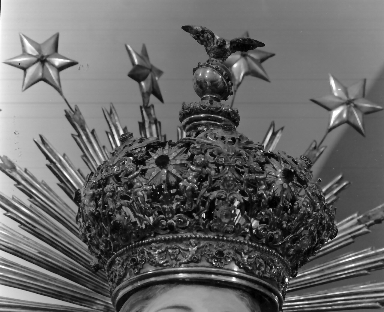 corona da statua, opera isolata - bottega Italia meridionale (fine/inizio secc. XIX/ XX)