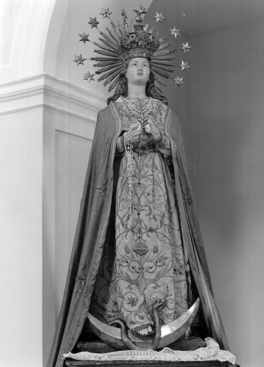 Madonna Immacolata (manichino, opera isolata) - bottega Italia meridionale (fine/inizio secc. XIX/ XX)