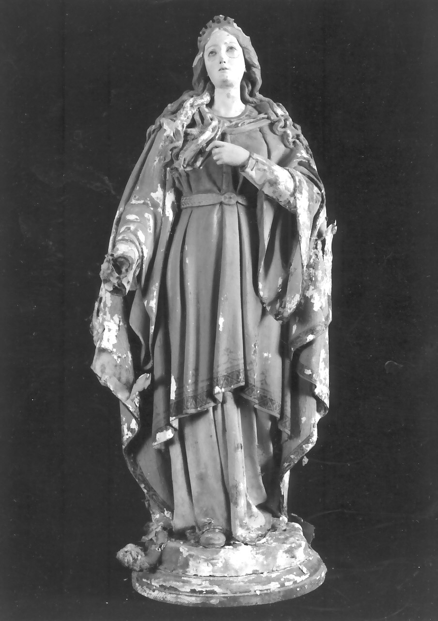 Santa Caterina d'Alessandria (statua, opera isolata) - bottega Italia meridionale (sec. XIX)