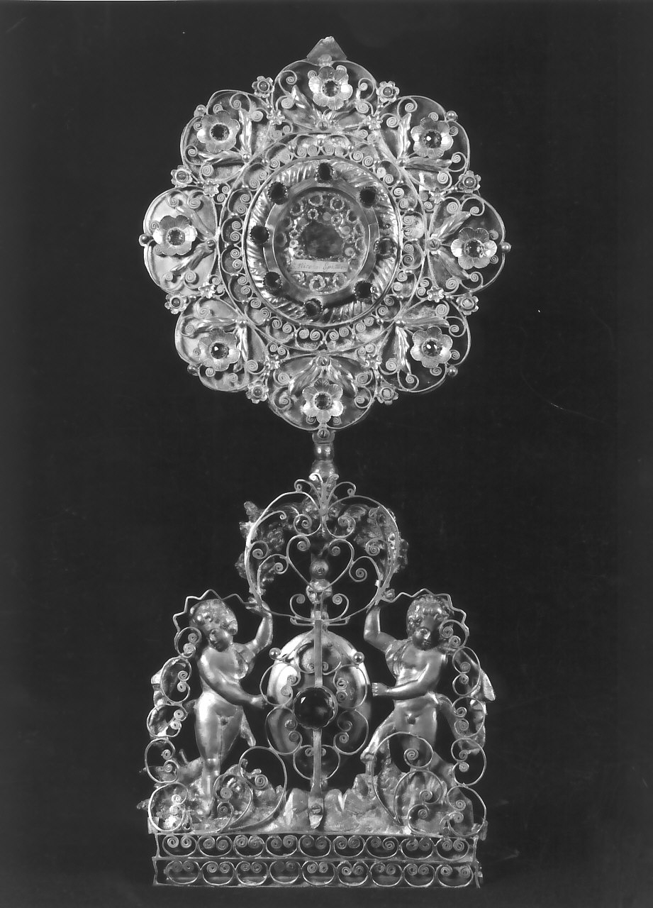 reliquiario - a ostensorio, opera isolata - bottega Italia meridionale (inizio sec. XX)