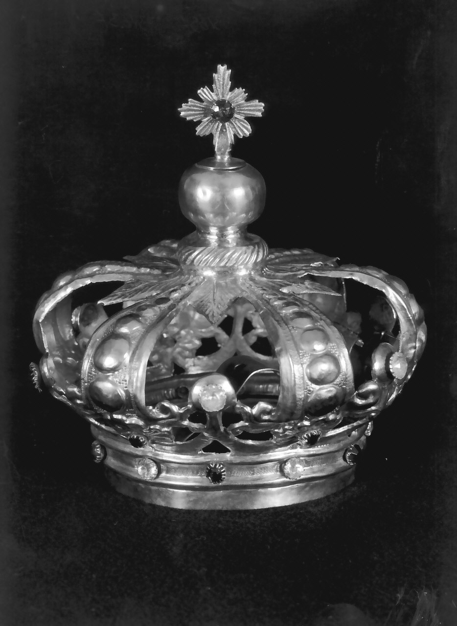 corona da statua, opera isolata - bottega Italia meridionale (sec. XIX)