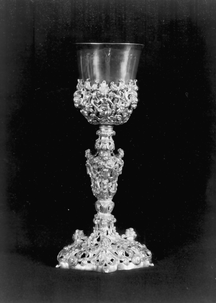 calice, opera isolata - bottega napoletana (inizio sec. XVIII)