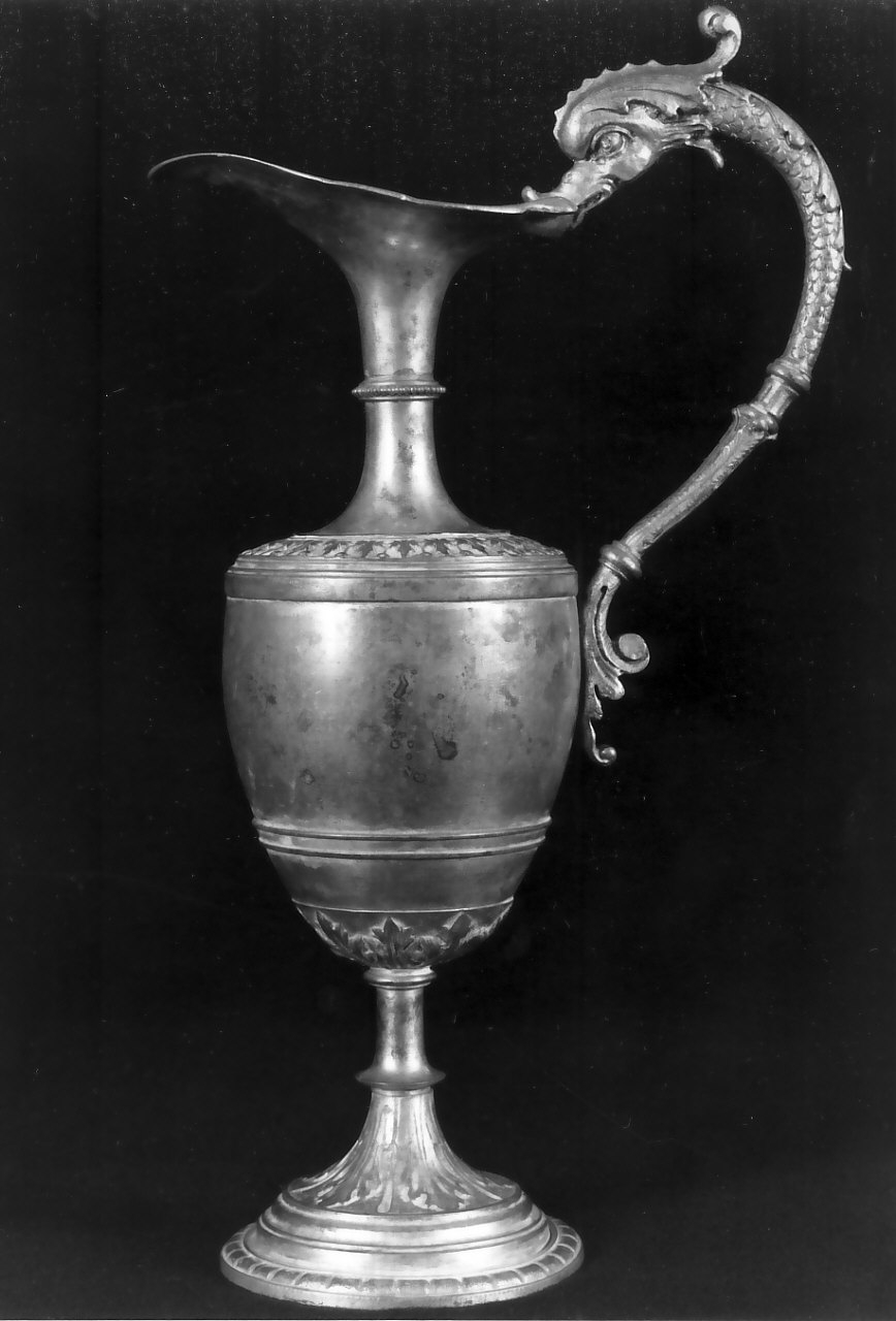 brocca, opera isolata - bottega Italia meridionale (fine/inizio secc. XIX/ XX)