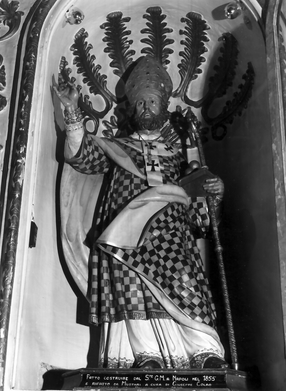 San Nicola di Bari (statua, opera isolata) di Mustari Sebastiano (sec. XIX, sec. XIX)