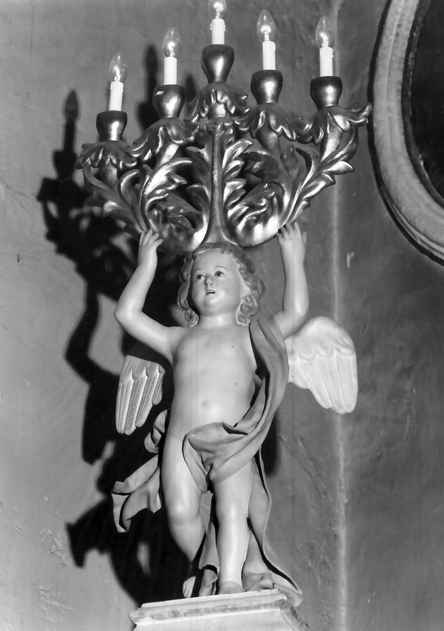 candelabro, serie - bottega calabrese (sec. XIX)