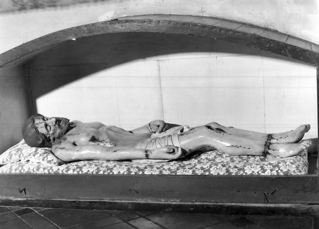 Cristo morto (scultura processionale, opera isolata) - bottega calabrese (seconda metà sec. XIX)