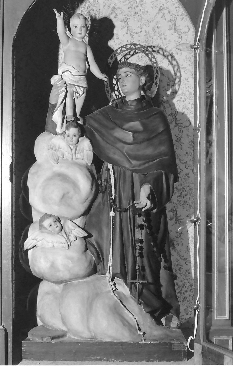 Sant'Antonio da Padova con il bambino (statua, opera isolata) di Guacci Luigi (inizio sec. XX)