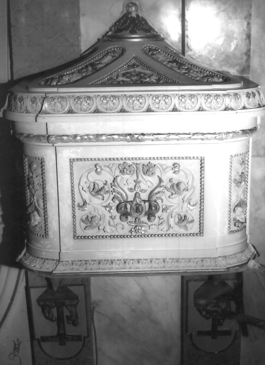 pulpito, opera isolata - bottega Italia meridionale (fine/inizio secc. XVIII/ XIX)