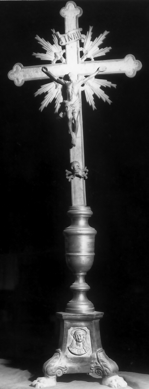 croce d'altare, opera isolata - bottega calabrese (sec. XIX)