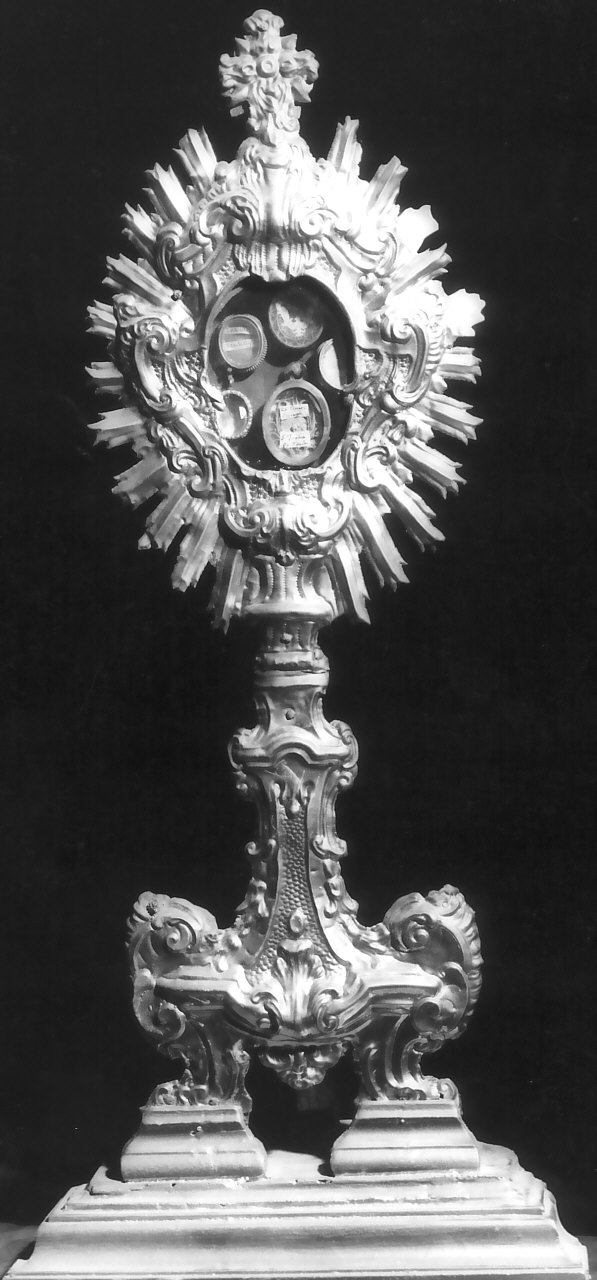 reliquiario, opera isolata - bottega Italia meridionale (fine sec. XVIII)