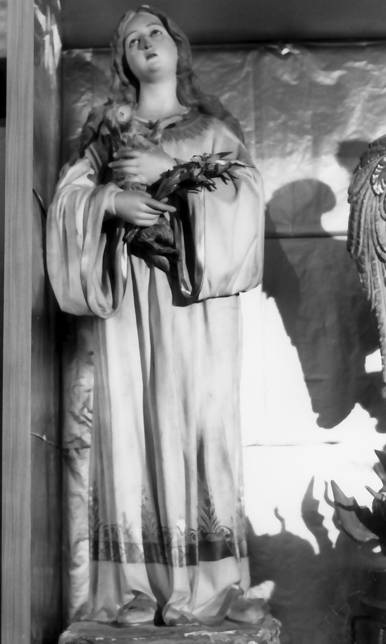 Sant'Agnese (statua, opera isolata) di Guacci Luigi (fine/inizio secc. XIX/ XX)