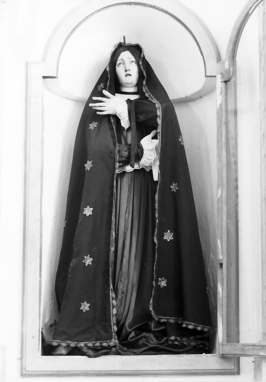 Madonna Addolorata (statua, opera isolata) - bottega calabrese (fine/inizio secc. XVIII/ XIX)
