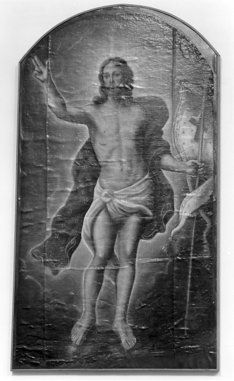 Cristo redentore benedicente (dipinto, opera isolata) - ambito calabrese (fine sec. XVIII)