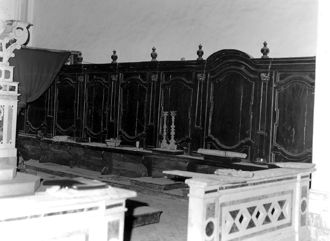 stalli del coro, opera isolata - bottega calabrese (sec. XVIII)