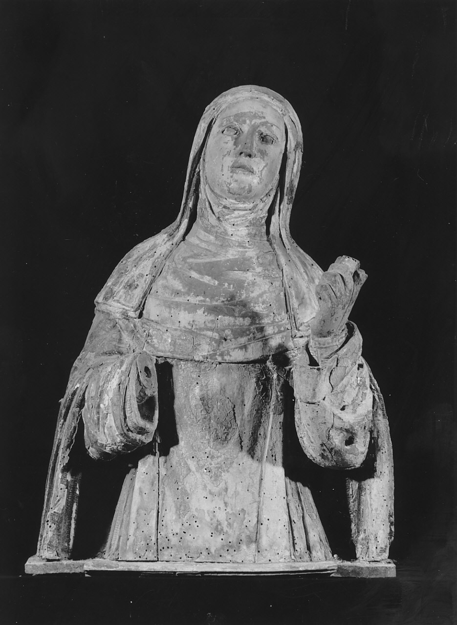 Santa Chiara (busto, opera isolata) - bottega Italia meridionale (sec. XVIII)