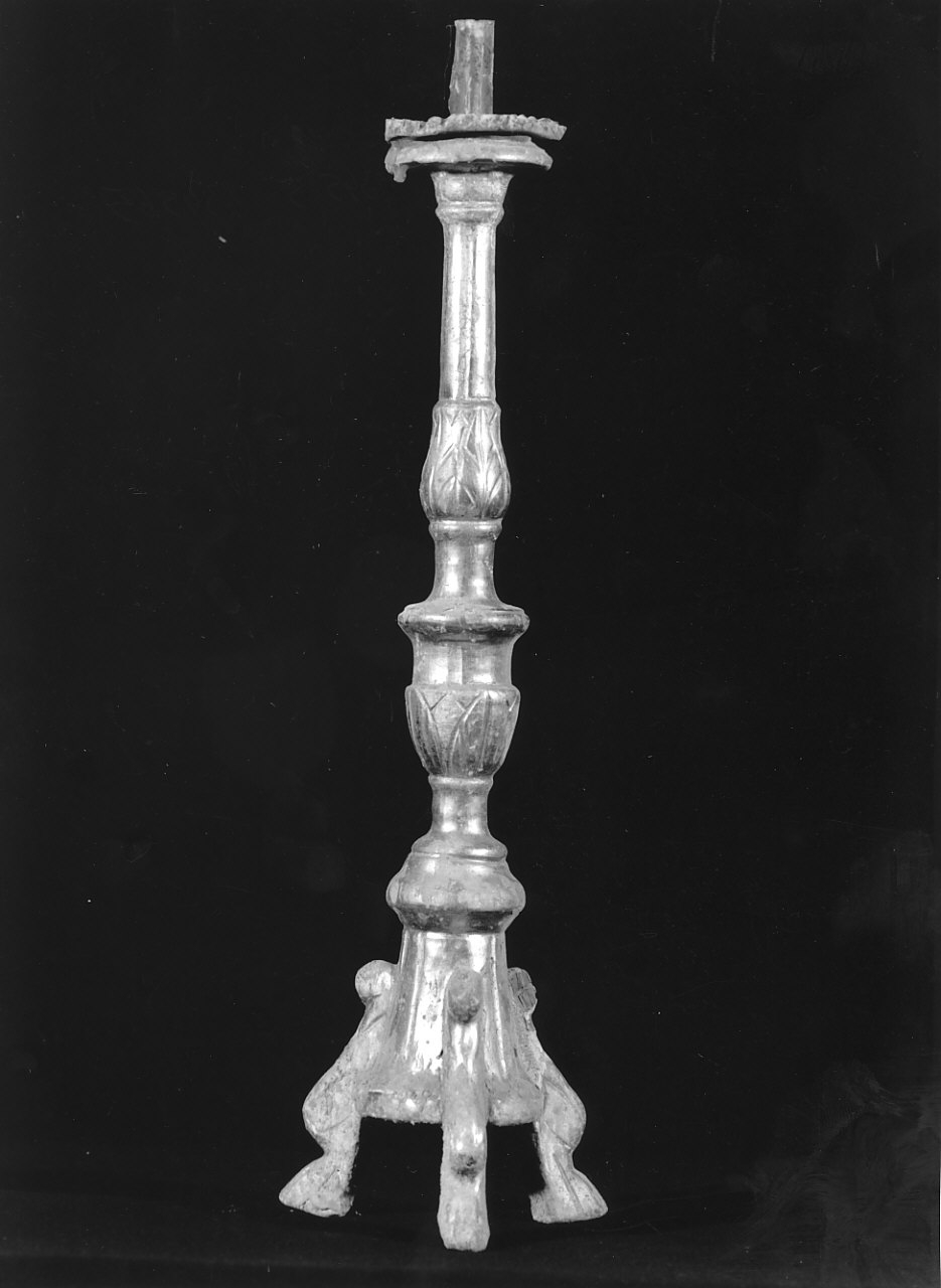 candeliere, serie - bottega calabrese (fine/inizio secc. XVIII/ XIX)